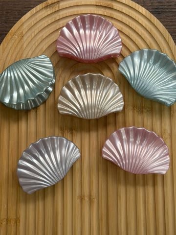 Sedefli Karışık İstiridye Toka 8 cm 12 adet