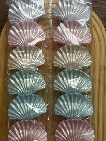 Sedefli Karışık İstiridye Toka 8 cm 12 adet