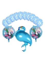 Flamingo (Latex) Set Balon - Mavi