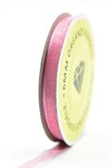 Organze Kurdele 6mm Pembe