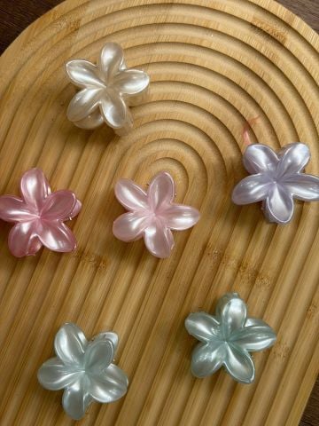 5 cm Sedefli Karışık Lotus Toka 12 adet