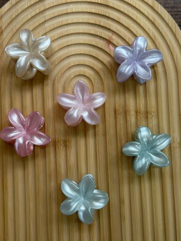 5 cm Sedefli Karışık Lotus Toka 12 adet