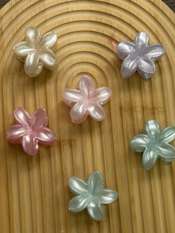 5 cm Sedefli Karışık Lotus Toka 12 adet