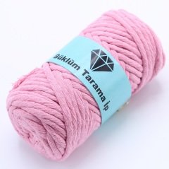 Tek Büküm Makrome İpi (5mm - 250gr) Pembe
