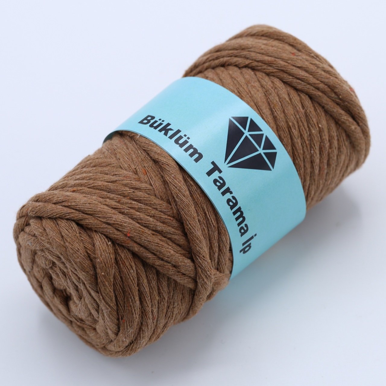 Tek Büküm Makrome İpi (5mm - 250gr) Kahverengi