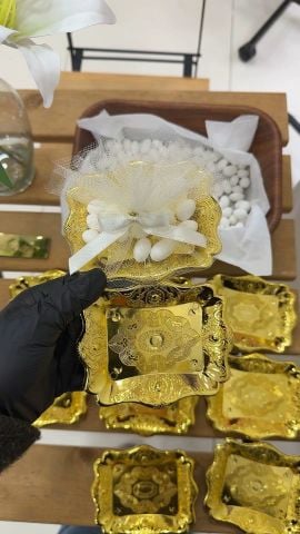 Mini Nikah Şekeri Tepsi 12 adet(11cm)