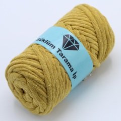 Tek Büküm Makrome İpi (5mm - 250gr) Hardal Sarısı