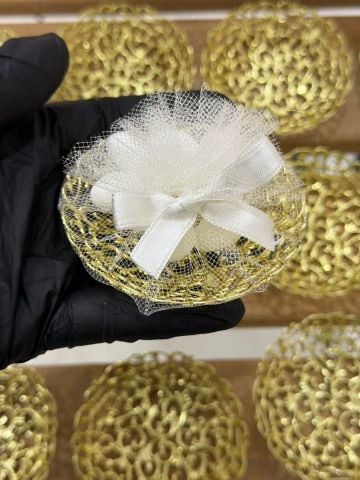 Yuvarlak Tepsi Nikah Şekeri 12 adet