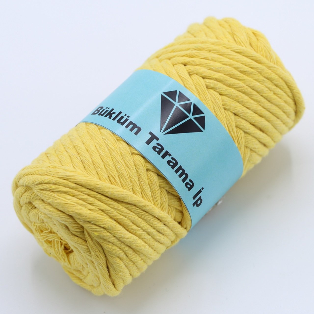 Tek Büküm Makrome İpi (5mm - 250gr) Sarı