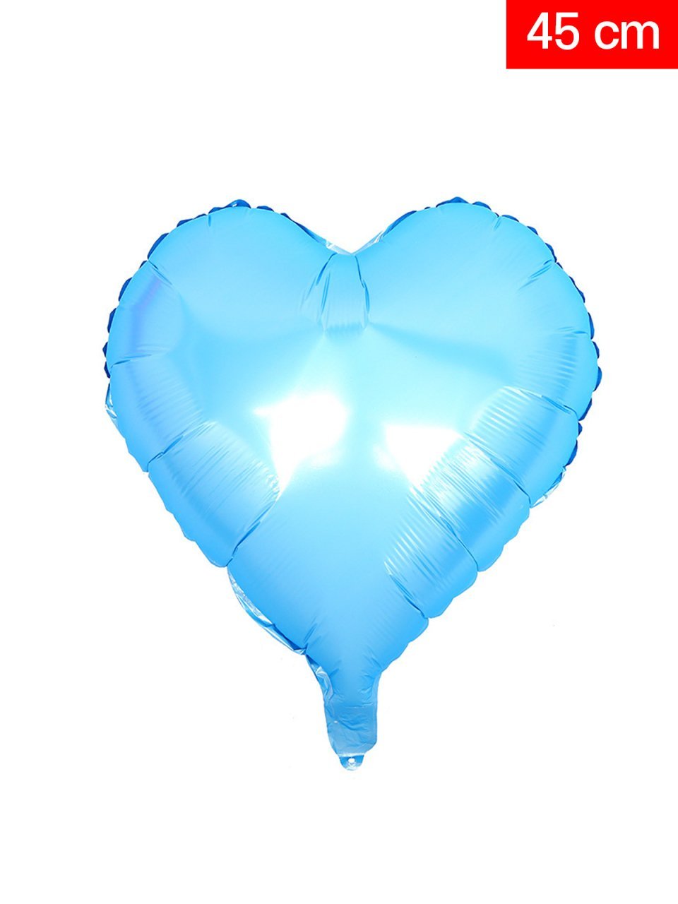 Kalp Folyo Balon 45cm - Mavi