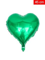 Kalp Folyo Balon 45cm - Yeşil