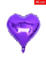 Kalp Folyo Balon 45cm - Mor