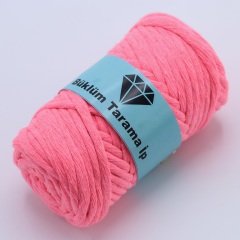 Tek Büküm Makrome İpi (5mm - 250gr) Neon Pembe