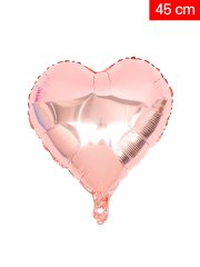 Kalp Folyo Balon 45cm - Rose Gold