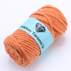 Tek Büküm Makrome İpi (5mm - 250gr) Turuncu