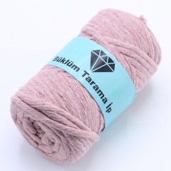 Tek Büküm Makrome İpi (5mm - 250gr) Pudra