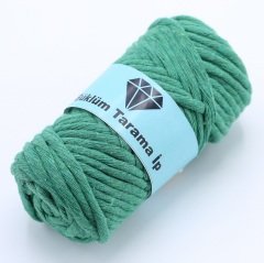 Tek Büküm Makrome İpi (5mm - 250gr) Çimen Yeşili
