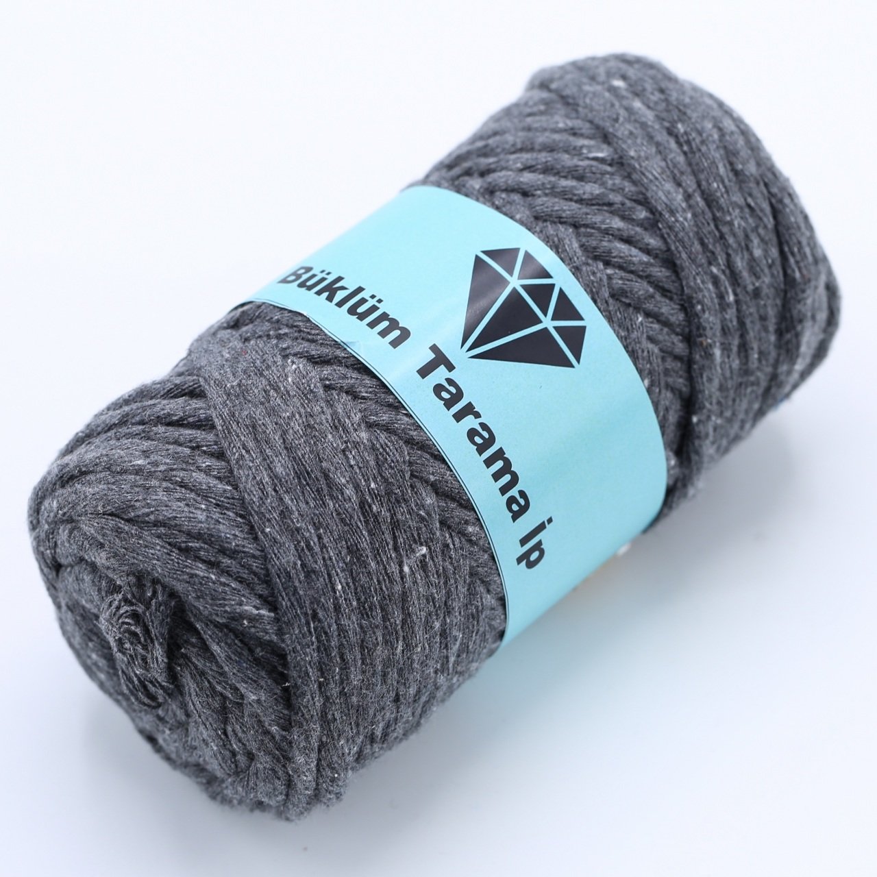 Tek Büküm Makrome İpi (5mm - 250gr) Koyu Gri