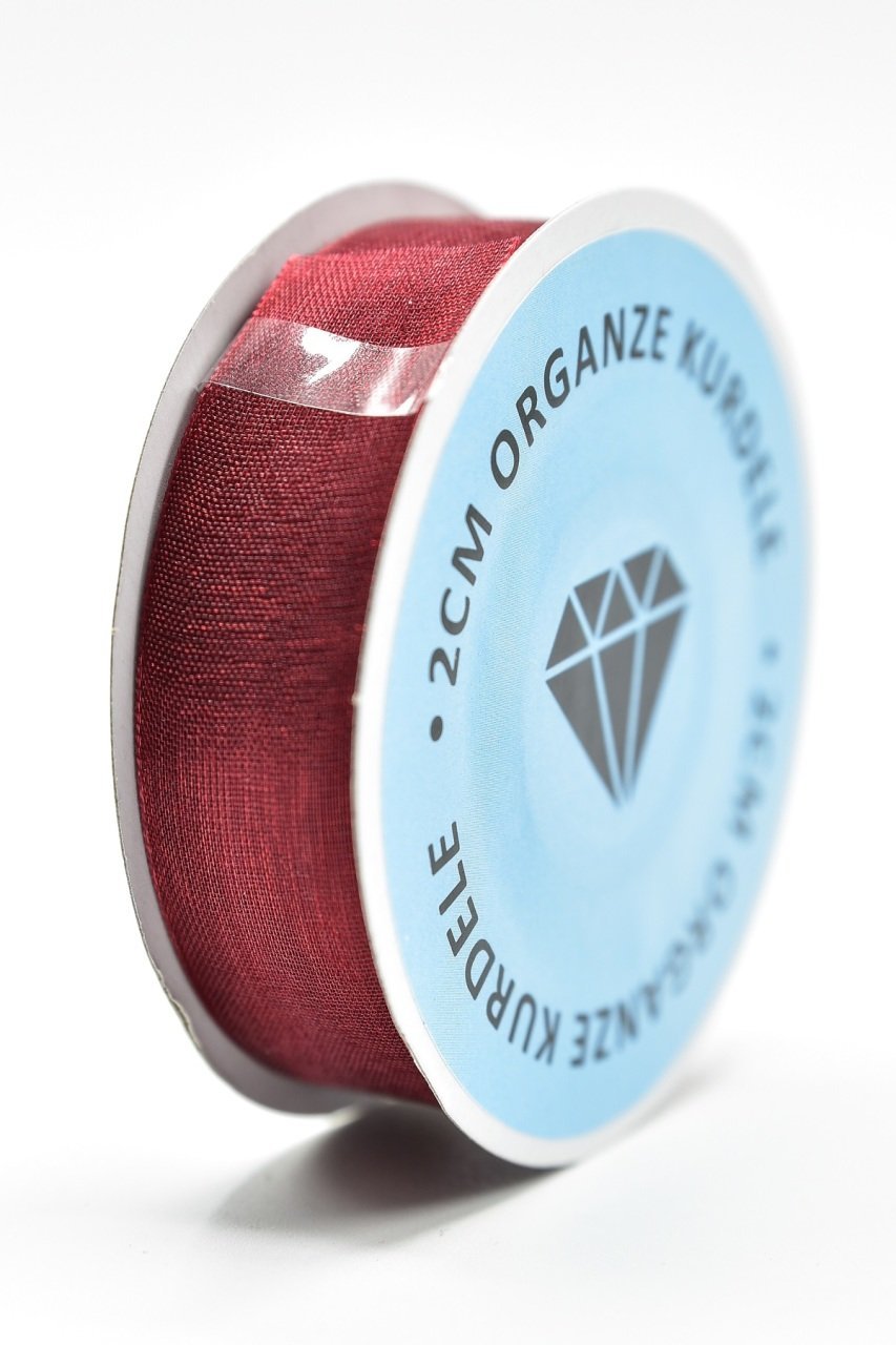 Organze Kurdele 2cm Bordo