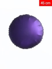 Yuvarlak Folyo Balon 45cm - Mor