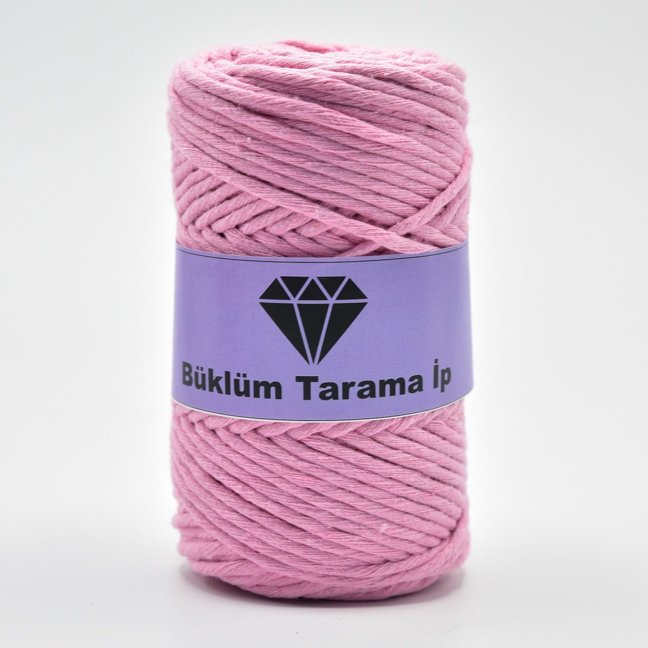 Tek Büküm Makrome İpi (3mm - 250gr) Pembe