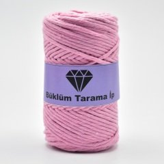 Tek Büküm Makrome İpi (3mm - 250gr) Pembe