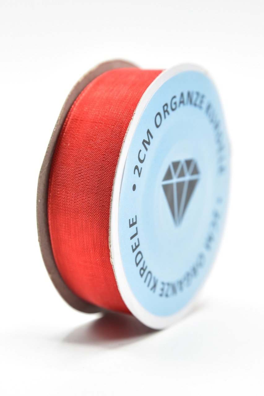 Organze Kurdele 2cm Kırmızı