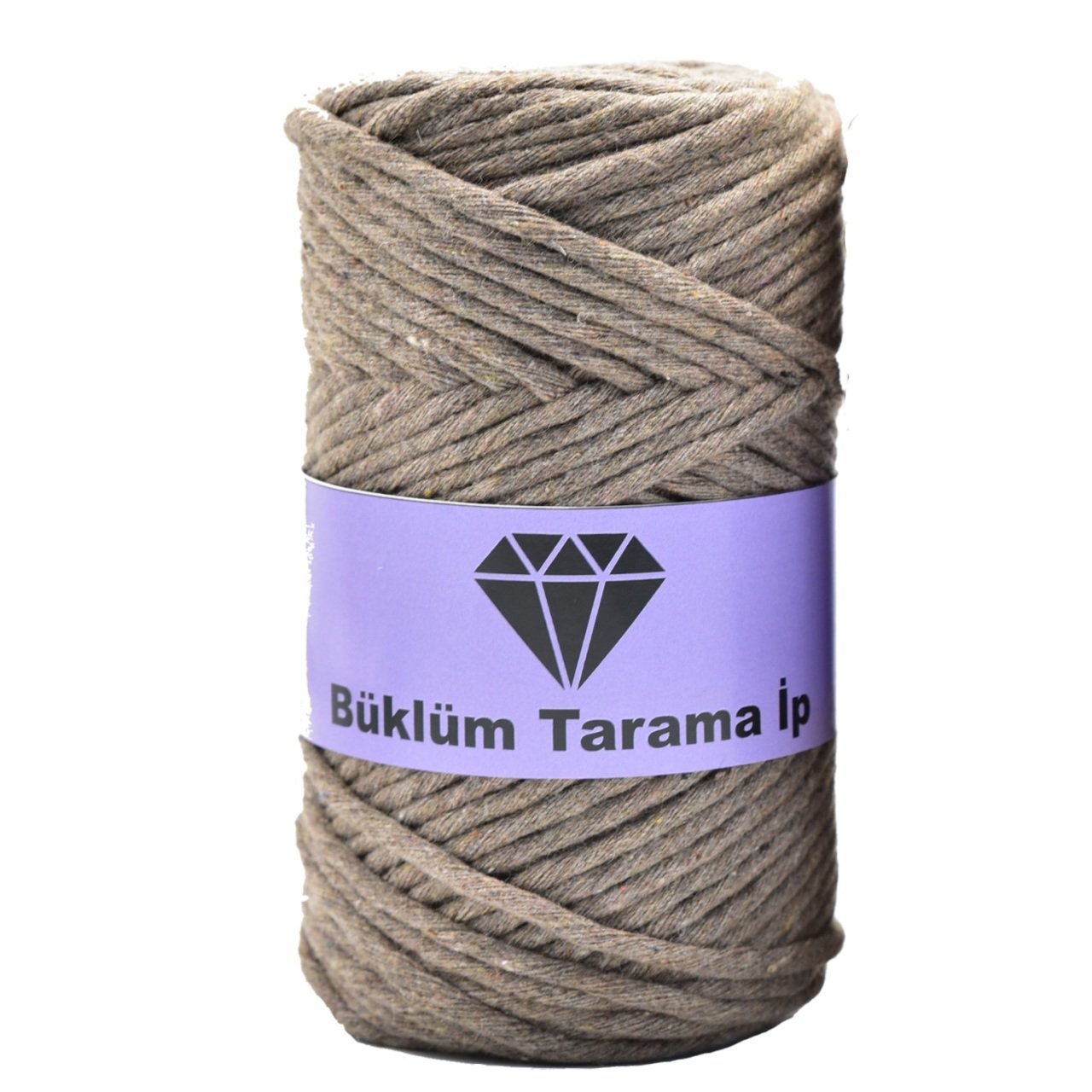 Tek Büküm Makrome İpi (3mm - 250gr) Koyu Bej