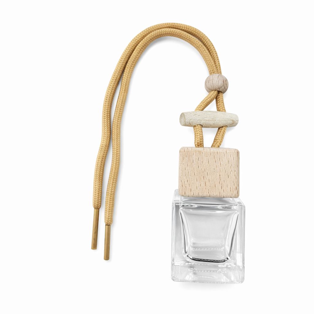 Araba Kokusu Cam Şişesi Kare