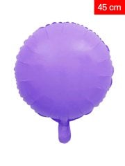 Yuvarlak Makaron Balon 45cm - Mor
