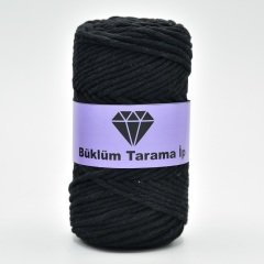 Tek Büküm Makrome İpi (3mm - 250gr) Siyah