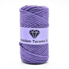 Tek Büküm Makrome İpi (3mm - 250gr) Mor