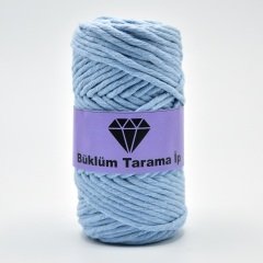 Tek Büküm Makrome İpi (3mm - 250gr) Mavi