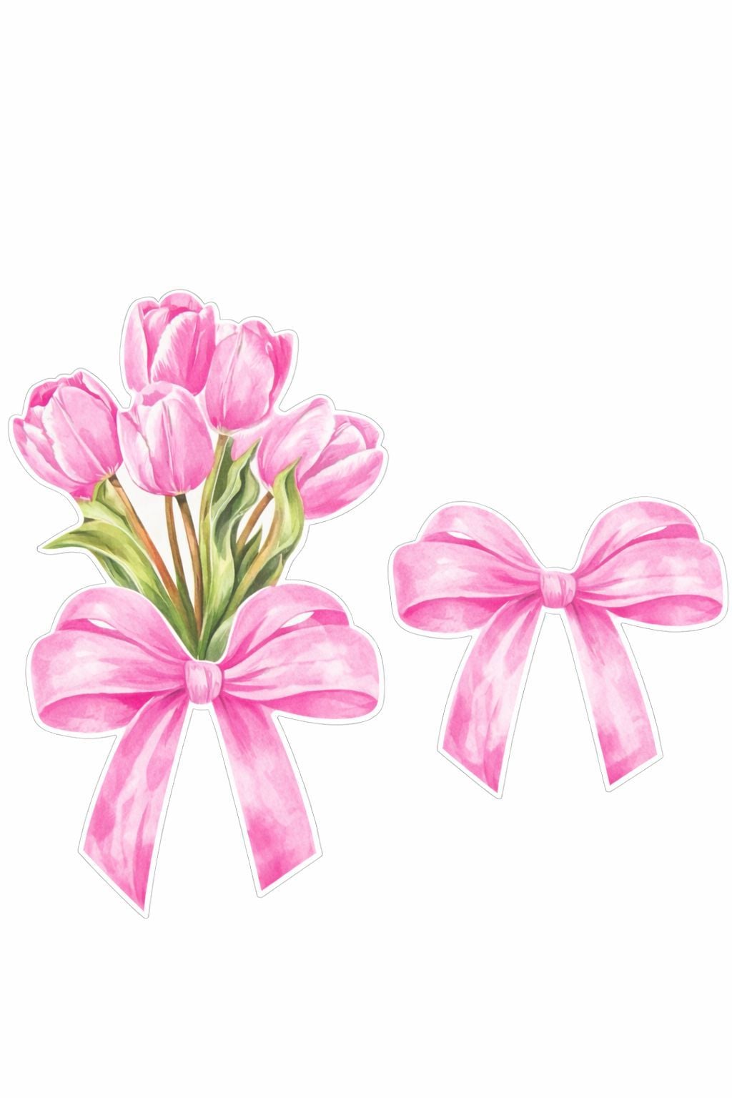 Kart 50 adet Pembe Lale