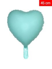 Kalp Makaron Balon 45cm - Mavi