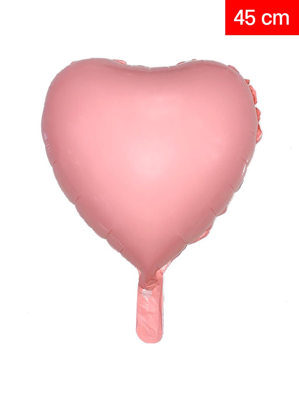 Kalp Makaron Balon 45cm - Pembe