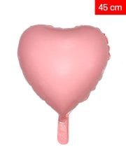 Kalp Makaron Balon 45cm - Pembe
