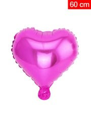 Kalp Folyo Balon 60cm - Pembe