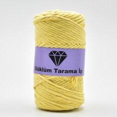 Tek Büküm Makrome İpi (3mm - 250gr) Sarı