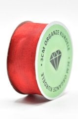 Organze Kurdele 3cm Kırmızı