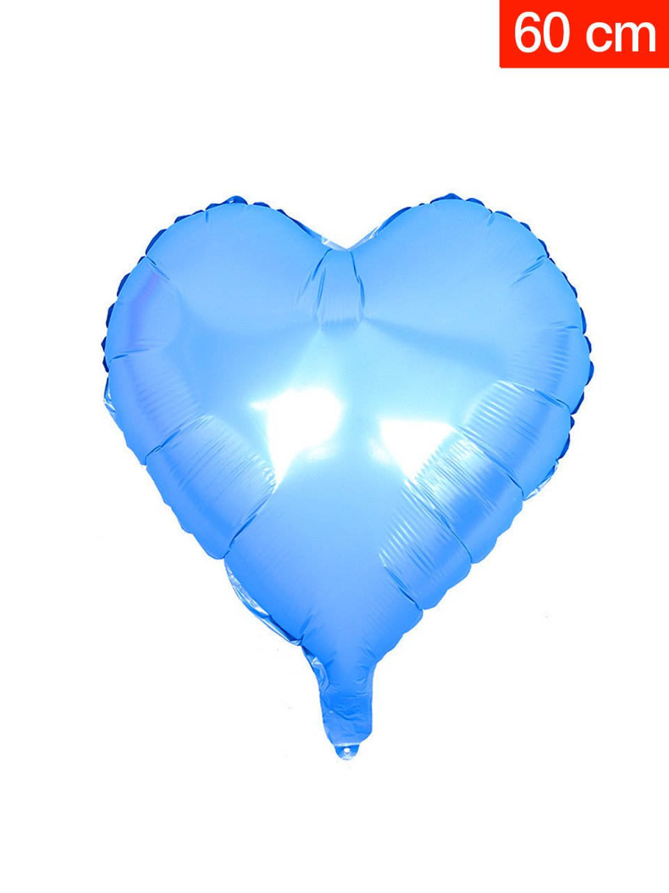 Kalp Folyo Balon 60cm - Mavi