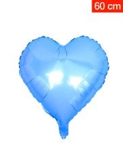 Kalp Folyo Balon 60cm - Mavi
