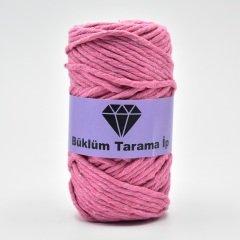 Tek Büküm Makrome İpi (3mm - 250gr) Şeker Pembesi