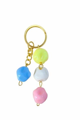 Renkli Boncuklu Anahtarlık