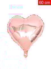 Kalp Folyo Balon 60cm - Rose Gold