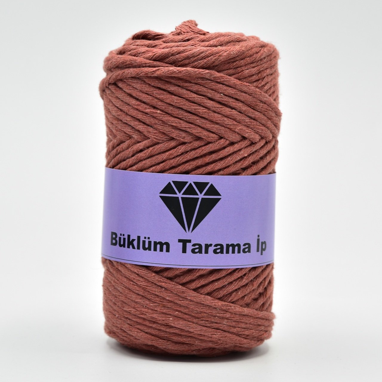 Tek Büküm Makrome İpi (3mm - 250gr) Kiremit