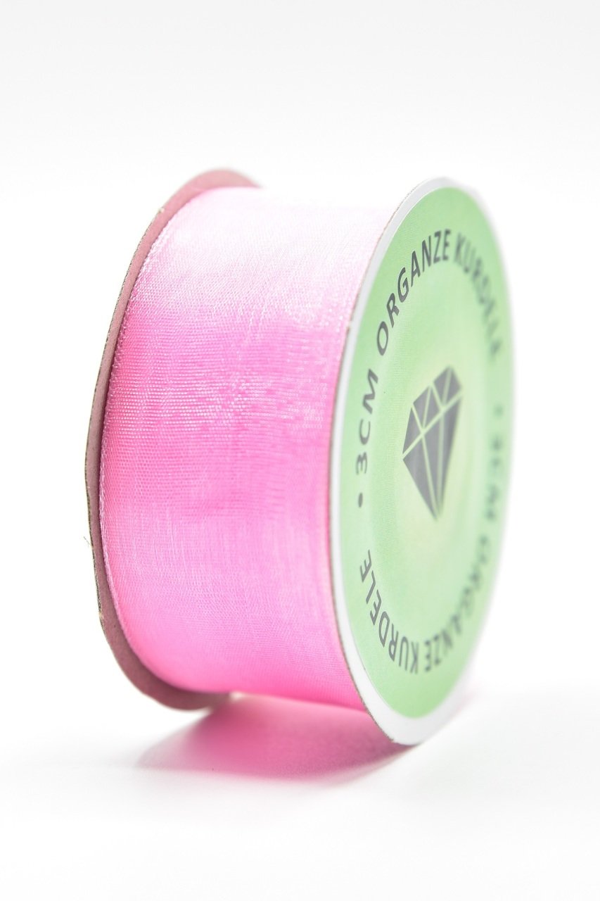 Organze Kurdele 3cm Pembe