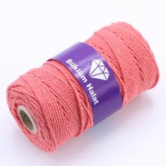 İki Büküm Makrome İpi (3mm - 500gr) Narçiçeği
