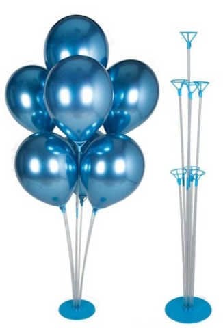Balon Standı - 7 Çubuklu (75cm) Mavi