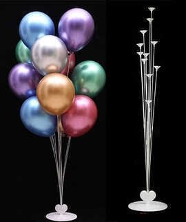 Balon Standı - 7 Çubuklu (75cm) Şeffaf